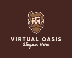 Hipster Old Guy logo design