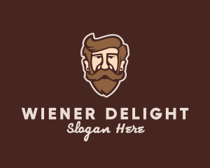 Hipster Old Guy logo design