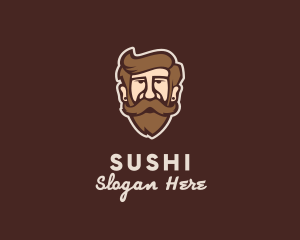 Hipster Old Guy logo design