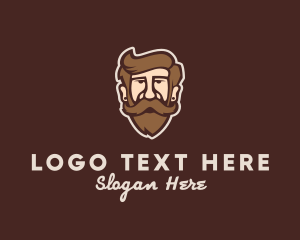 Men - Hipster Old Guy logo design