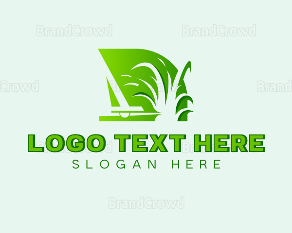 Landscaping Lawn Grass Cutting Logo