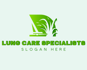 Landscaping Lawn Grass Cutting logo design