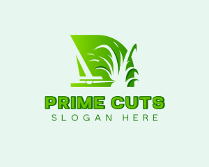 Landscaping Lawn Grass Cutting logo design