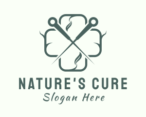 Naturopath - Medical Cross Acupuncture logo design