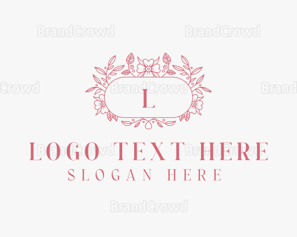 Floral Wedding Event Logo