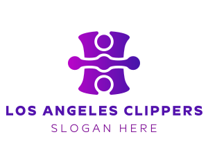 Purple Tech Puzzle  Logo