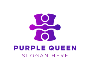 Purple Tech Puzzle  logo design