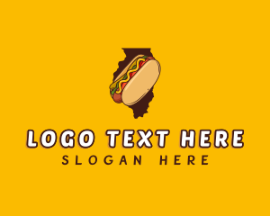 Runza Sandwich - Hotdog Sandwich Illinois logo design