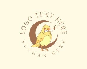 Character - Postal Mail Bird logo design