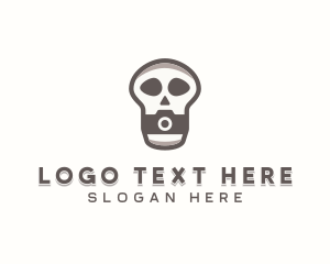 Picture - Skull Camera Photographer logo design