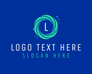 Hygiene - Swirl Cleaning Sparkle logo design