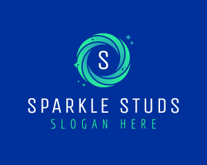 Swirl Cleaning Sparkle logo design