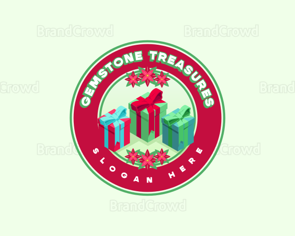 Festive Christmas Gift Logo