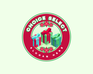 Festive Christmas Gift Logo