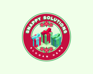 Festive Christmas Gift Logo