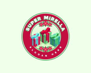 Festive Christmas Gift Logo