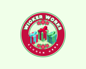 Festive Christmas Gift Logo