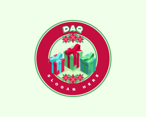 Festive Christmas Gift Logo