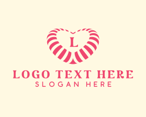 Lollipop - Heart Sweet Candy logo design
