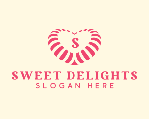 Lollipop - Heart Sweet Candy logo design