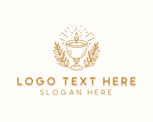 Candle - Scented Candle Decoration logo design