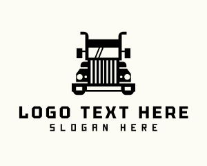Shipping - Truck Haulage Transport logo design
