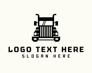 Truck Haulage Transport Logo