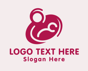 Natal - Mother & Newborn Breastfeeding logo design