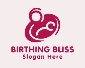 Midwife - Mother & Newborn Breastfeeding logo design