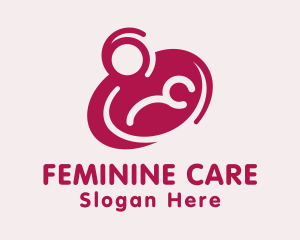 Gynecology - Mother & Newborn Breastfeeding logo design