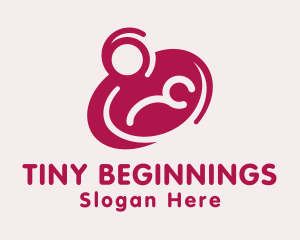 Neonatal - Mother & Newborn Breastfeeding logo design