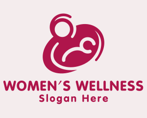 Gynecologist - Mother & Newborn Breastfeeding logo design
