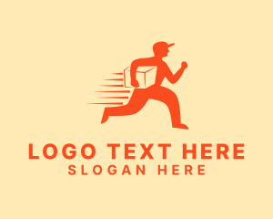 Freight - Express Delivery Man logo design