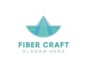 Fiberglass - Origami Sail Boat logo design