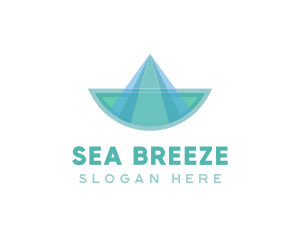 Sail - Origami Sail Boat logo design