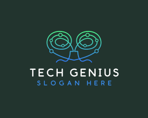 Human Brain Tech logo design