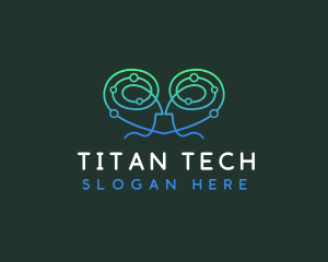 Human Brain Tech logo design