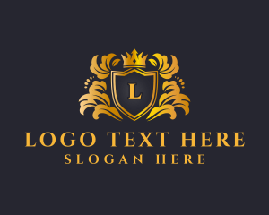 Hotel - Crest Crown Insignia logo design