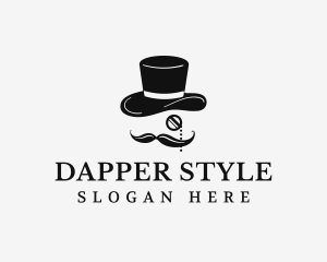 Dapper - Gentlemen Hat Monocle logo design