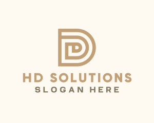 Professional Modern Letter D logo design