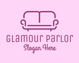 Parlor - Purple Sofa Furniture logo design