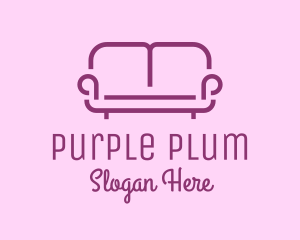 Purple - Purple Sofa Furniture logo design