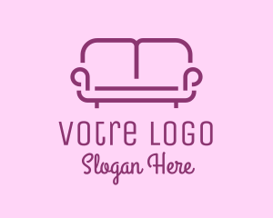 Purple - Purple Sofa Furniture logo design