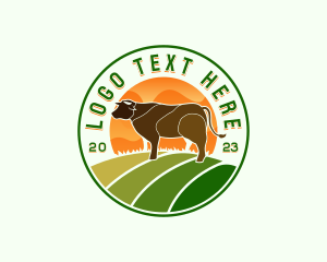 Beef - Cow Beef Livestock logo design