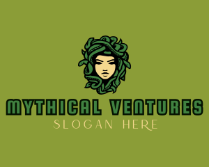 Myth - Greek Mythology Medusa logo design