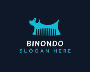 Grooming - Dog Pet Comb Grooming logo design