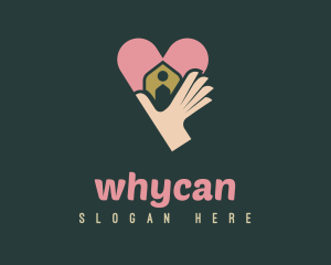 Helping Hand - Charity Heart Home logo design