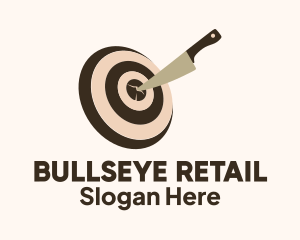 Target - Knife Bullseye Target logo design