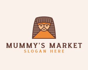 Mummy - Egyptian Mummy Pharaoh logo design