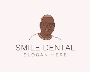 Man - Smiling Man Character logo design